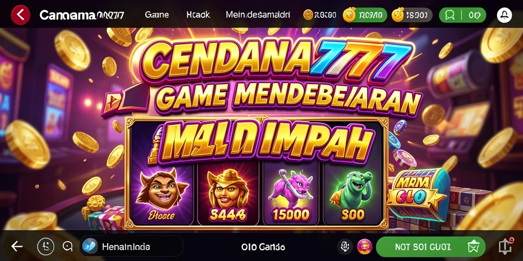Tampilan gameplay CENDANA777 yang penuh warna dan menakjubkan.
