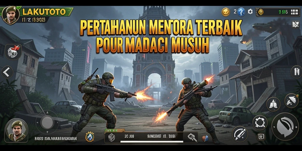 Screenshot gameplay yang menunjukkan serangan seru dalam LAKUTOTO.