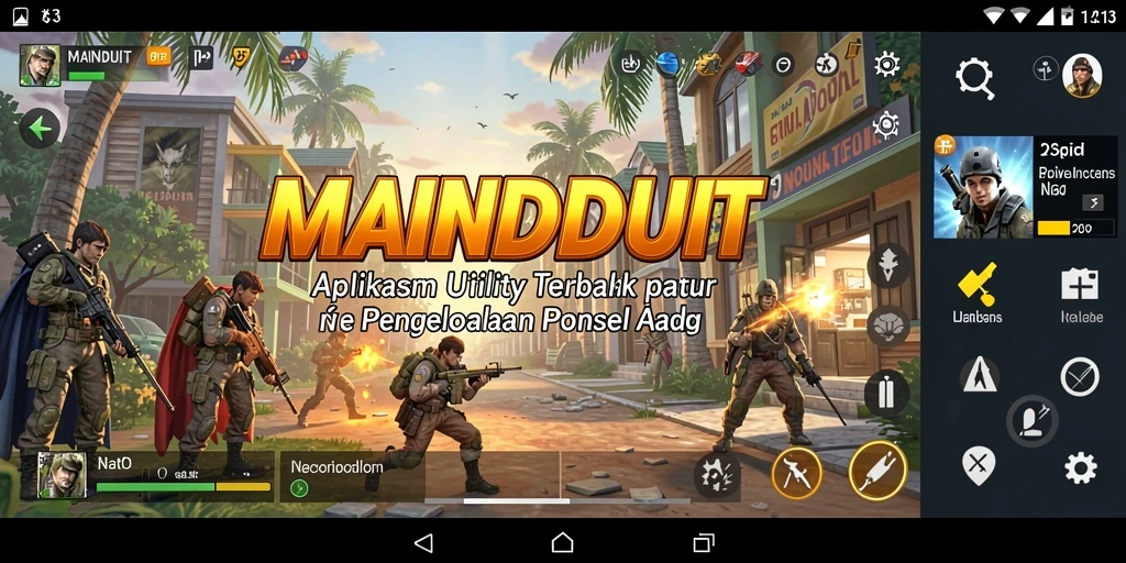 Tampilan antarmuka MAINDUIT yang sederhana dan efektif.