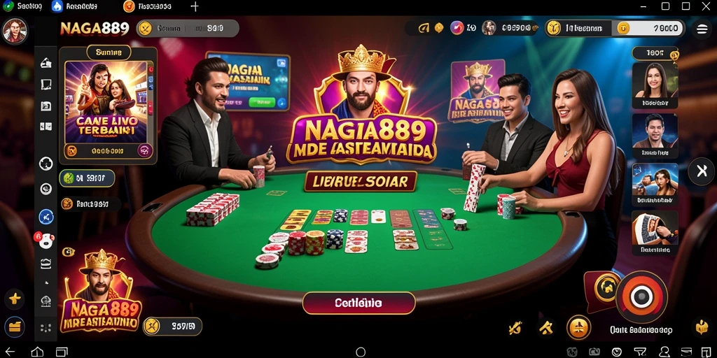 Tampilan gameplay Live Casino yang menarik di NAGA889.