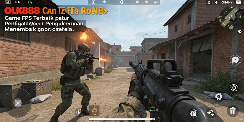 Gameplay seru di <strong>OLX888</strong> menunjukkan aksi menembak yang intens.